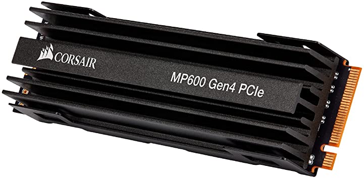 Corsair Force Series MP600 1TB M.2 NVMe PCIe Gen4 2 SSD (Up to 4,950MB/s Sequential Read and 4,000MB/s Sequential Write Speeds, High-Density 3D TLC NAND, Up to 1,800TB Written) Black