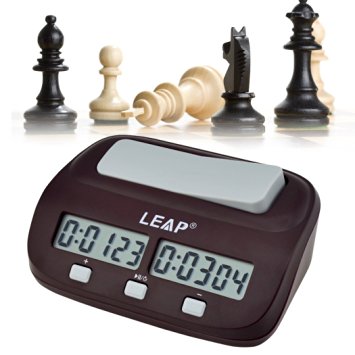 inkint Professional Digital Chess Clock Count Down Timer with Alarm Electronic Board Game Bonus Competition Master Tournament