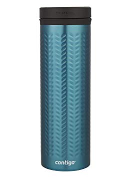 Contigo Vaccum-Insulated Stainless Steel TwistSeal Glaze Travel Mug, 20 oz, Biscay Bay