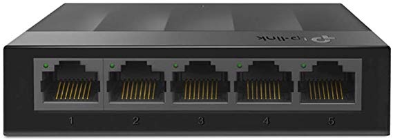 TP-Link LS1005G 5-Port Desktop/Wallmount Gigabit Ethernet Switch/Hub, Network Splitter, Plug and play, Plastic Case