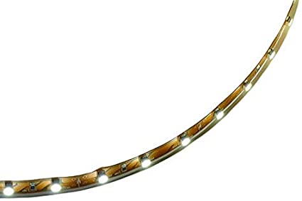 LEDwholesalers 16.4 Feet (5 Meter) Flexible LED Light Strip with 300xSMD3528 and Adhesive Back, 12 Volt, White 6000K, 2026WH