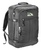 Cabin Max Backpack Flight Approved Carry On Bag Massive 44 litre Travel Hand Luggage 55x40x20 cm - Metz Black