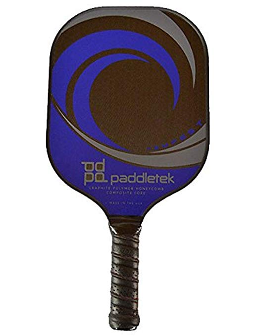 Paddeltek Tempest Wave Pickelball Paddle Textured Graphite Surface - Composite Honeycomb Polymer Core