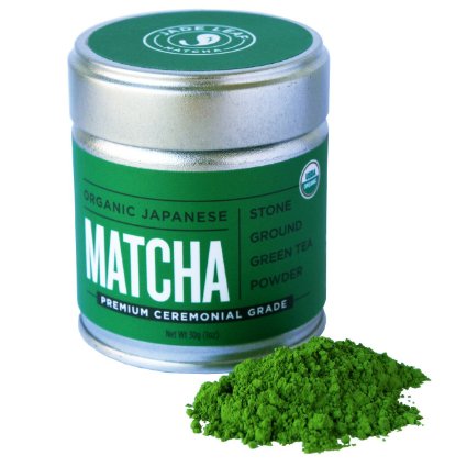 Jade Leaf - Organic Japanese Matcha Green Tea Powder, Premium Ceremonial Grade (For Sipping as Tea) - [30g Tin]