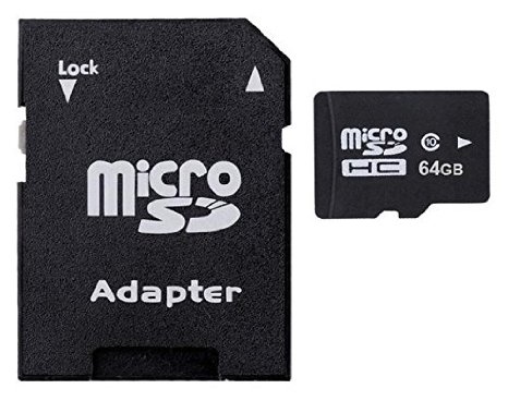 64GB Micro SD Card High Speed Class 10 with Micro SD to SD Adapter