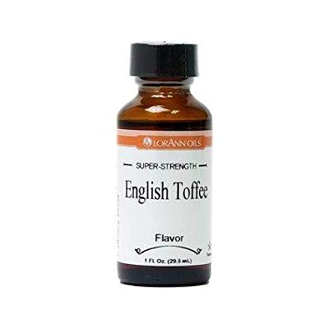 Lorann Hard Candy Flavoring Oil English Toffee Flavor 1 Ounce
