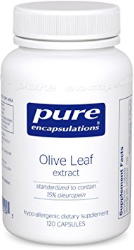 Pure Encapsulations - Olive Leaf Extract - Hypoallergenic Supplement Supports Immune System and Healthy Intestinal Environment* - 120 Capsules