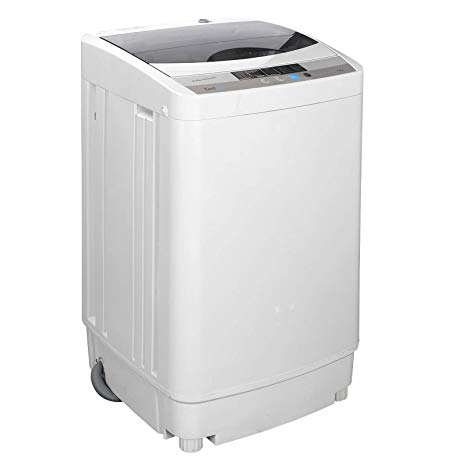 ZENY Compact Full Automatic Washing Machine w/Spin Dryer,2 in 1 Poratble Mini Laundry Washer 1.6 cu ft 8 Waterlevels