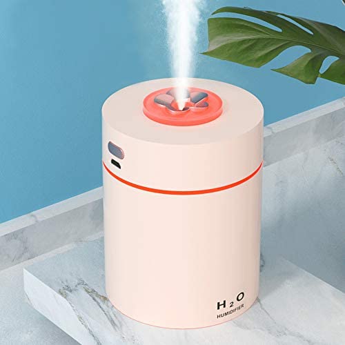 Kebile Humidifiers for Bedroom, Cool Mist Mini Humidifier, 240ml Portable Humidifier, Desktop, for Home Bedroom Small Room Office Travel Car Plant, Super Quiet, Auto Shut-off, Pink