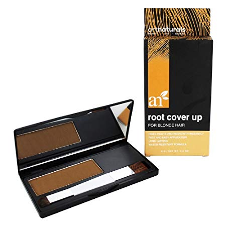 Art Naturals Root Cover Up | Blonde | Powder Root Touch Up | Quick Fix Concealer Takes Grey Color Hair Away | Covers Instantly | No Spray or Dye Needed | Safe For Everyday Use