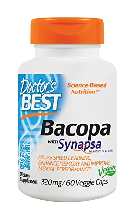 Doctor's Best Bacopa With Synapsa (320mg, 60 Vegetarian Capsules)