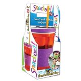 Snackeez Plastic 2 in 1 Snack and Drink Cup One Cup  Assorted Colors
