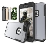 iPhone 6 Plus Case TOTU Full-body Rugged Water Resistant Case accessories sport armor for Apple iPhone 6 Plus 55 inch with Built-in Screen Protector and 4 Interchangeable Covers Retail Package Space GraySilverGold Camouflage