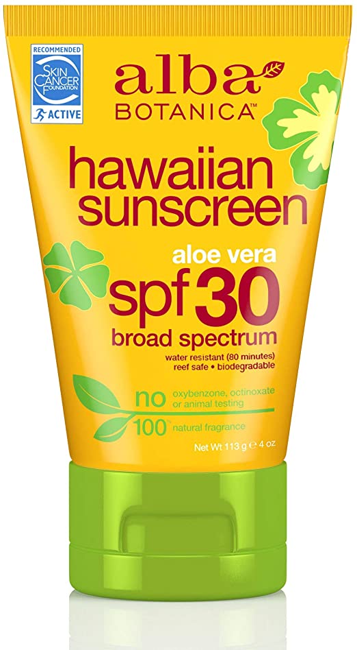 Alba Botanica Hawaiian Aloe Vera Sunscreen SPF30, 113 g