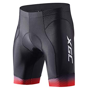 XGC Men's Cycling Shorts/Bike Shorts and Cycling Underwear with High-Density and High-Elasticity 4D Sponge Padded