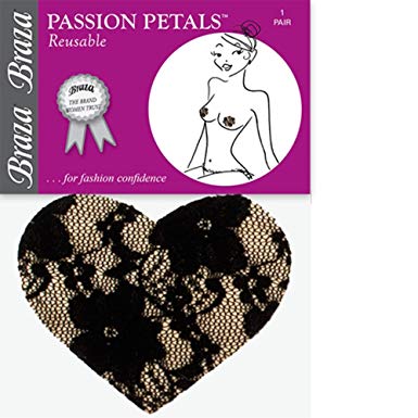 Braza Passion Petals Heart Shaped Lace Nipple Covers Style 1160L