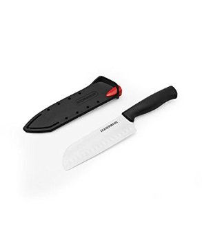 Farberware Santoku Knife with EdgeKeeper Self-Sharpening Sheath, 5-Inch