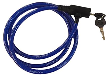 DocksLocks Anti-Theft Weatherproof Straight Security Cable with Key Lock (5', 10', 15', 20' or 25')