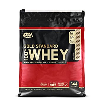 Optimum Nutrition (ON) Gold Standard 100% Whey Protein Powder - 10 lbs (Rocky Road)