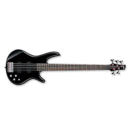 Ibanez GSR205BK 5-String Electric Bass Guitar, Black Finish