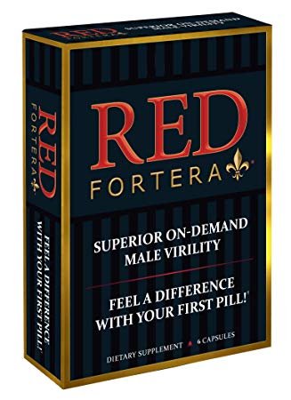 Clinically Tested Red Fortera 6 Capsules - Fast Acting Tribulus Energy Performance Booster | Increase Performance and Stamina On-Demand