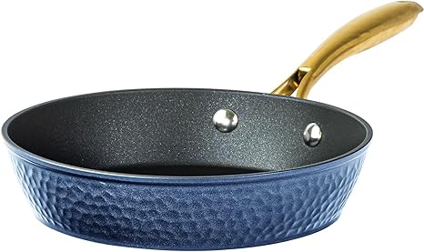 Granitestone 10 Inch Non Stick Frying Pans Nonstick Frying Pan Skillet Nonstick Pan, Large Non Stick Pan, Induction Pan, Kitchen Pans, Cooking Pan, Ceramic Pan for Cooking, Dishwasher Safe, Navy Blue