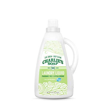 Charlie's Soap - Unscented Laundry Liquid Detergent (One Pack 100 Loads)