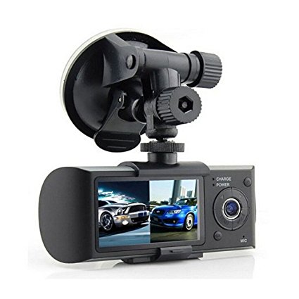 PolarLander 2.7inch Dual Lens Car DVR X3000 R300 Dual with GPS G-Sensor Camcorder 140 Degree Wide Angle Car DVR Camera Recorder Dash Cam