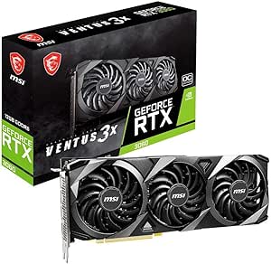 MSI GeForce RTX 3060 Ventus 3X 12G OC, Gaming Graphics Card - RTX 3060