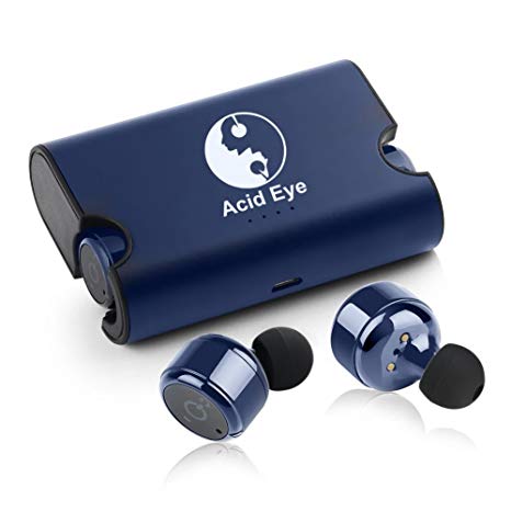 Acid Eye TM NE02 4.1 Wireless Rechargable Bluetooth Headphone/Earphone with Long Battery Life (Navy Blue)