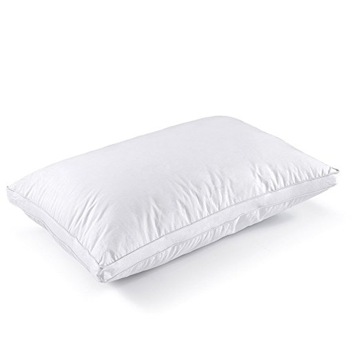 Soft Sleeping Pillow for Side Stomach Back Sleepers Relief Neck Pain, Antibacterial & Anti-mite Feather Fabric Pillows Used for Home Hotle, Whole Machine Wash Queen Size
