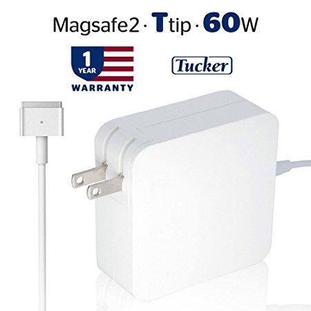 Macbook Pro Charger, 60W Power Adapter Magsafe 2 Style Connector - Tucker TM - Replacement Charger for Apple Mac Book Pro 11 inch / 13 inch / 15 inch