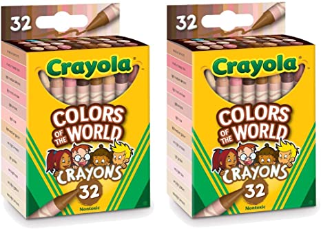 Crayola Multicultural Crayons - 32 Count (2 pack)