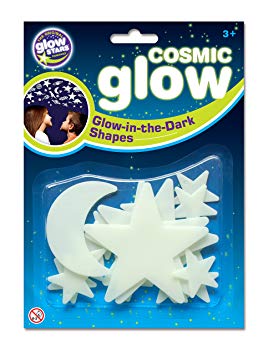 The Original Glow Stars Company Brainstorm B8600  Cosmic Glow Moon and Stars