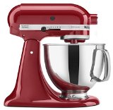 KitchenAid KSM150PSER Artisan Stand Mixer with Pouring Shield 5 Quarts Empire Red