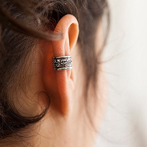 Silver Ear Cuff - Ear Wrap - Fake Ear Cuff - Earcuff Jewelry - Cuff & Wrap Earrings - Wrap Earrings - Earcuff Jewelry - Cartilage Earring