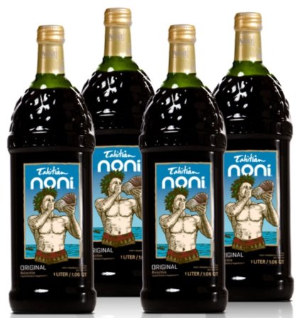 Original Noni Juice - 1 Full Case of 4 32oz Glass Bottles