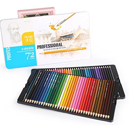 72 Colored Pencil Cobee Soft Core Tin Case Coloring Pencil for Drawing