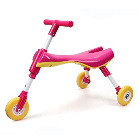 ChromeWheels Fly Bike for Toddlers,Scooter Bug Foldable Indoor/Outdoor Glide Tricycle Ride On Toy