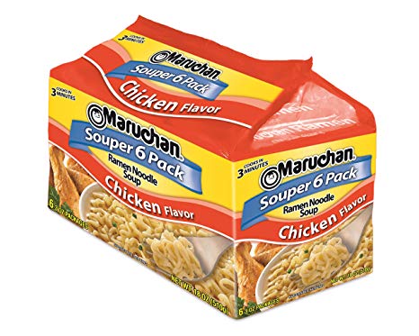 Maruchan Ramen Noodles Chicken Flavor, 3 Ounce, (Pack of 6)