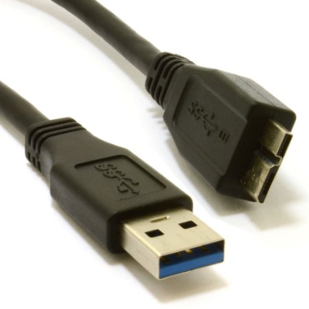 kenable USB 30 SuperSpeed A Male to 10 pin Micro B Male Cable BLACK 15cm 6 inch