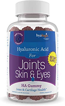 Chewy HA Gummies 120 mg (2) by Hyalogic – Mixed Berry Flavor Hyaluronic Acid Gummies – Gluten-Free Gummy Vitamins for Adults - HA Supplement for Joints, Skin & Eyes