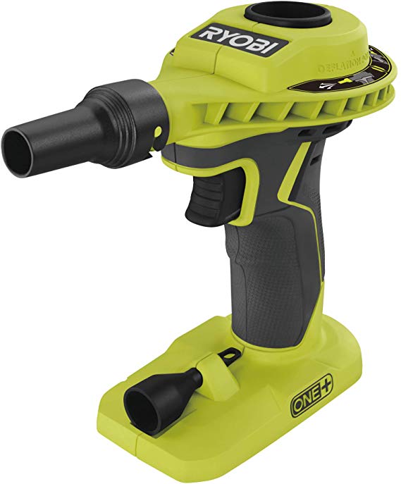 Ryobi R18VI-0 Inflator, 18 V, Hyper Green