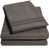 1500 Supreme Collection Bed Sheets - 4 Piece Bed Sheet Set Deep Pocket HIGHEST QUALITY and LOWEST PRICE SINCE 2012 - Wrinkle Free Hypoallergenic Bedding - All Sizes 23 Colors - California King Gray