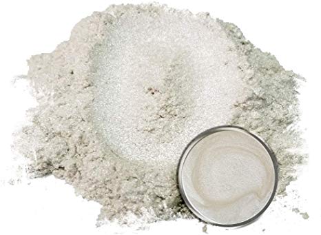 Eye Candy Mica Powder Pigment “Mashido White” (50g) Multipurpose DIY Arts and Crafts Additive | Natural Bath Bombs, Resin, Paint, Epoxy, Soap, Nail Polish, Lip Balm