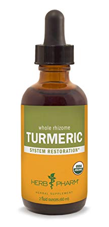 Herb Pharm Certified Organic Turmeric Root Extract for Musculoskeletal System Support - 2 Ounce