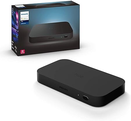 Philips Hue HDMI Sync Box, HDMI 4K Splitter, 4 HDMI in 1 Out, Philips Hue Smart Hub and Philips Hue Colored Smart Lights Required