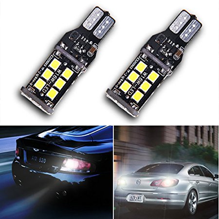 MICTUNING 2Pcs Error-Free 912 921 Chipsets LED Bulbs For Backup Reverse Lights, 800 lumens Super Bright Xenon White