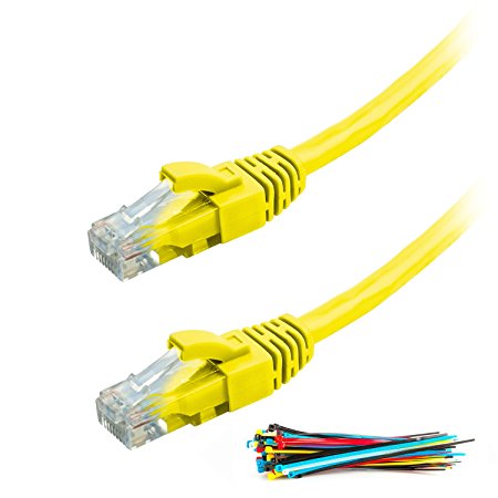 CAT6 Snagless | 300 FT | Yellow | Network Ethernet Patch Cable   Cable Ties