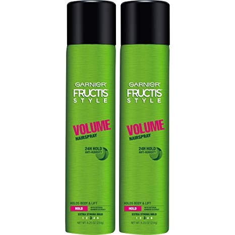 Garnier Hair Care Fructis Style Volume Anti-Humidity Hairspray, 2 Count